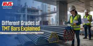 Different grades of TMT bars